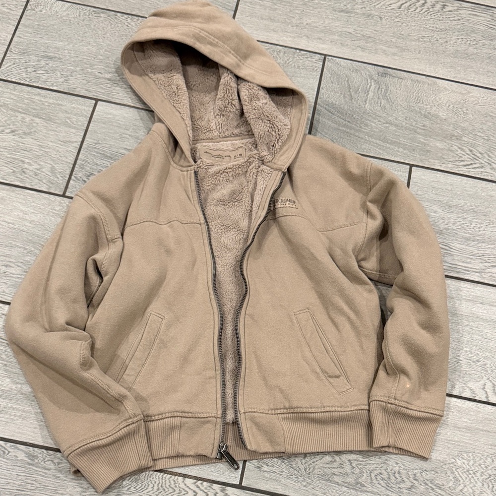 Abercrombie Kids Tan Hooded Jacket